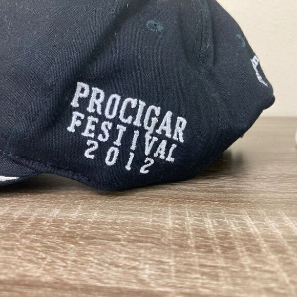 Cigar Hat Lot Cap Mens One Size Pro Festival 2016 Strapback Black Embroidered - Picture 5 of 10
